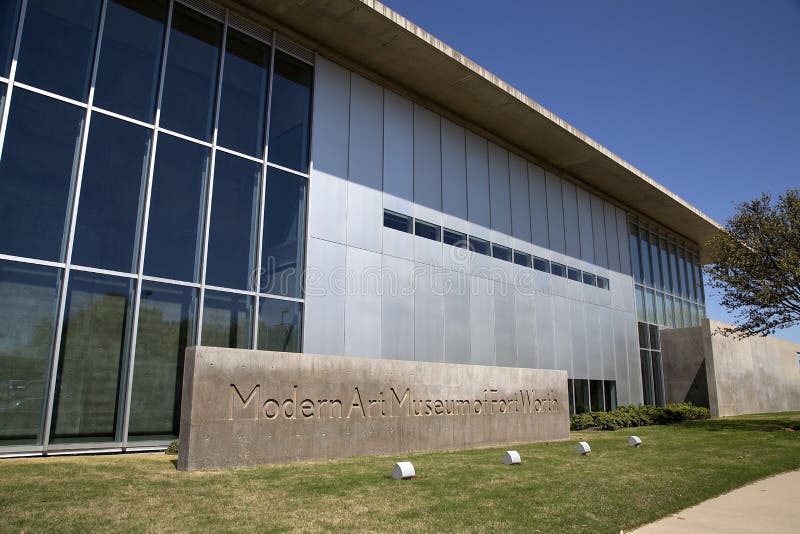 Modern Art Museum Of Fort Worth Editorial Photography Image of blue