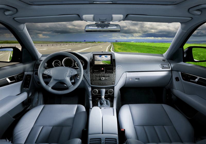 Modern autobinnenland royalty-vrije stock fotografie Modern autobinnenland royalty-vrije stock fotografie