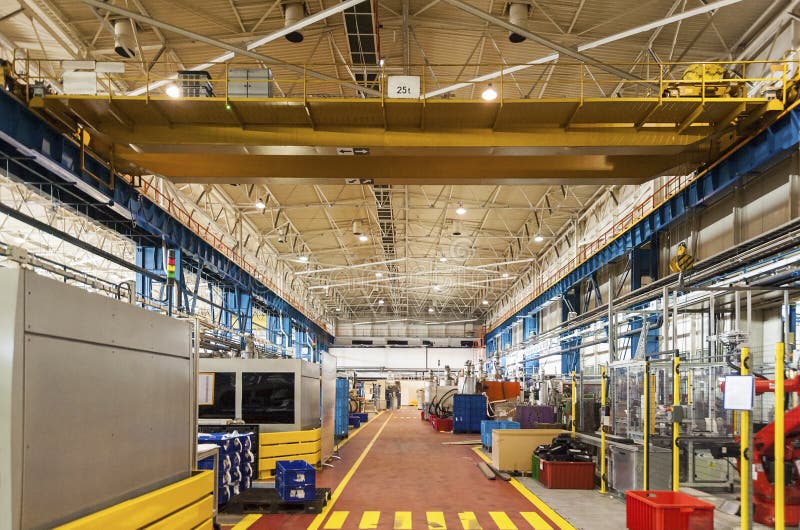 Modern automatic factory stock photography