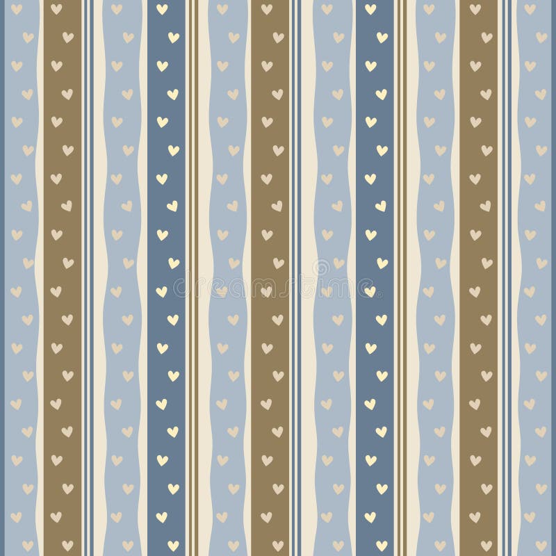 Modern background with hearts and stripes vector illustration