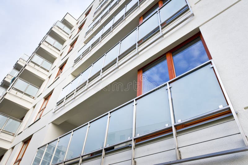Modern balcony royalty free stock images