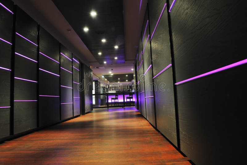 Modern bar club indoors stock photos