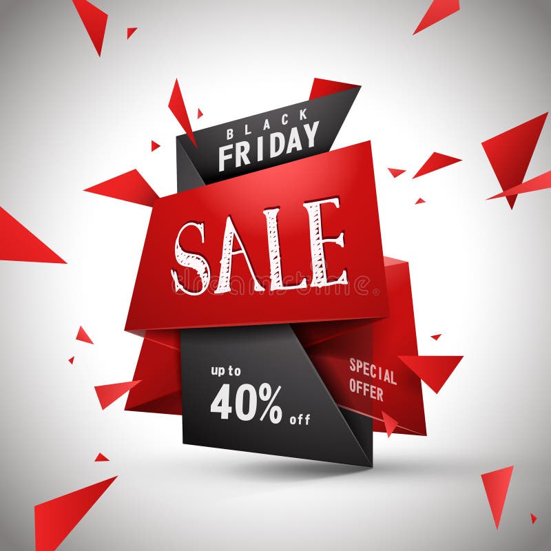 Modern bargain sale poster stock illustration. Illustration of