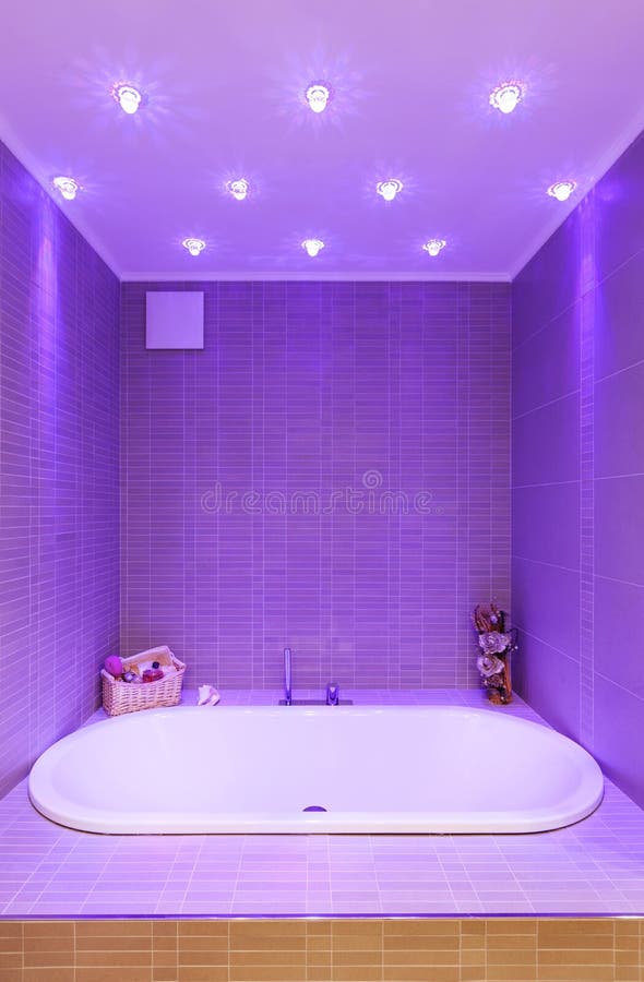 Bathroom with bathtub stock image. Image of bath, indoors 9692865