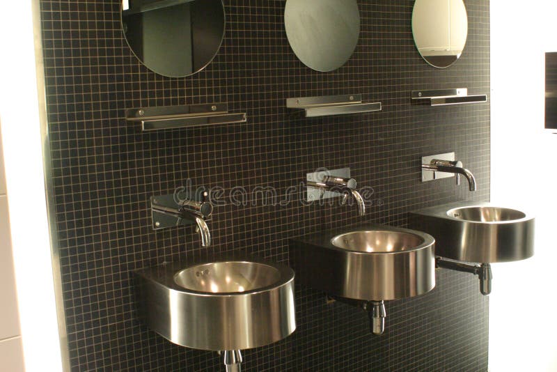 Modern Bathroom Sinks stock photo. Image of sinks, restaurant 1862114