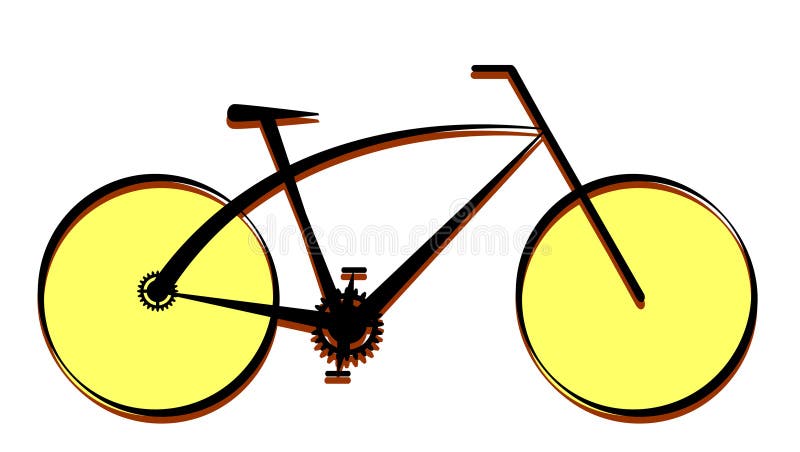 Modern bike icon, vector royalty free illustration