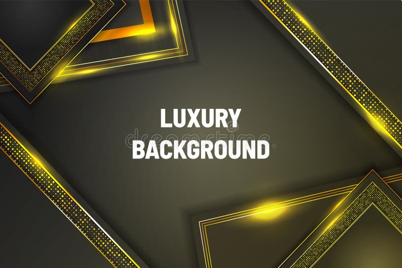 Modern Black and Gold Background Luxury with Element Stock Vector