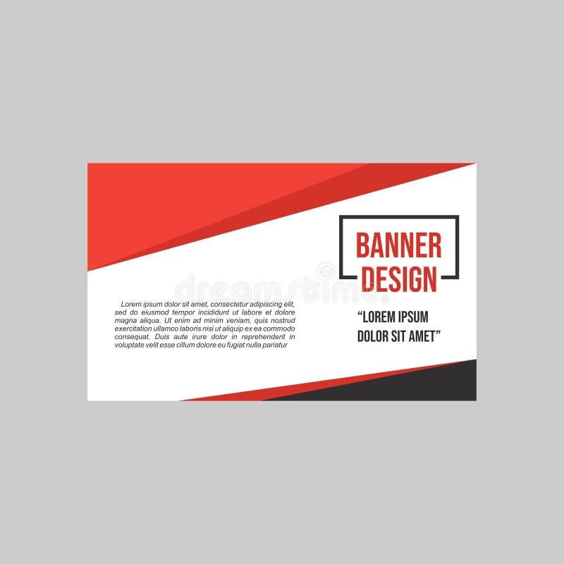 Modern Black Red Banner Template Design Stock Vector Illustration Of modern-black-red-banner-template-design-stock-vector-illustration-of