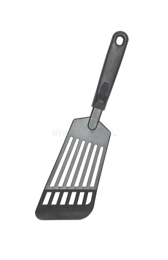 Modern Black Slotted Turner