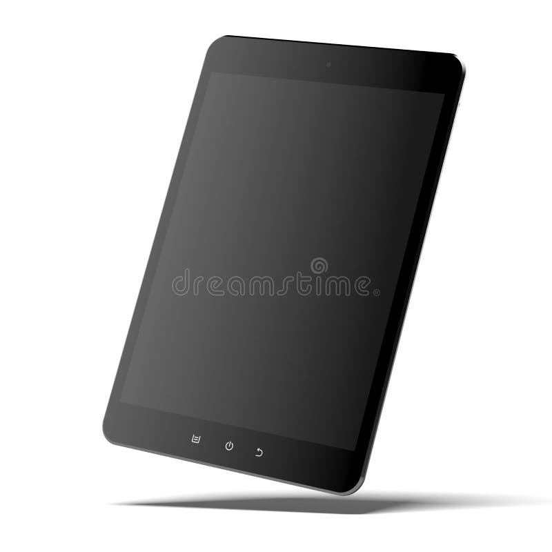Modern black tablet pc stock illustration