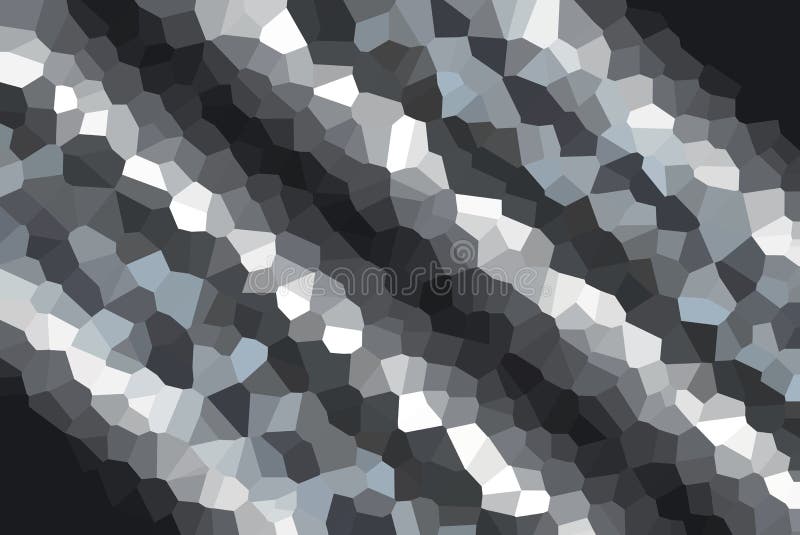 Modern Black & White Low Poly Gradient Crystallize Background Illustration royalty free illustration