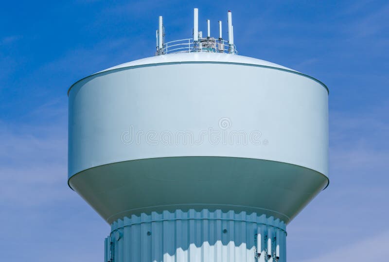 Modern Blue Water Tower