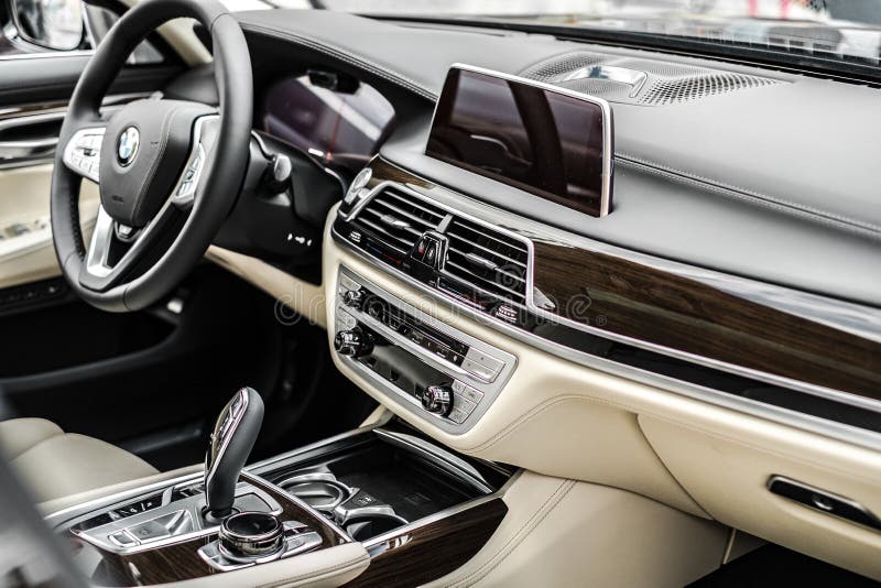Modern bmw car dashboard editorial photo. Image of display - 149651941