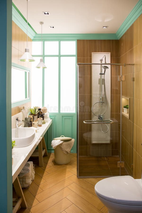 Modern bright Bathroom interior royalty free stock photos Modern bright Bathroom interior royalty free stock photos