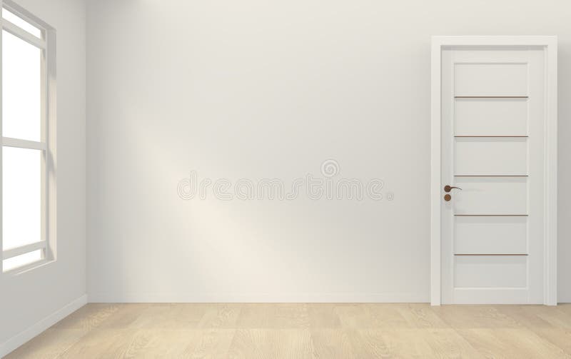 Mock up Modern bright interiors empty room. 3D rendering