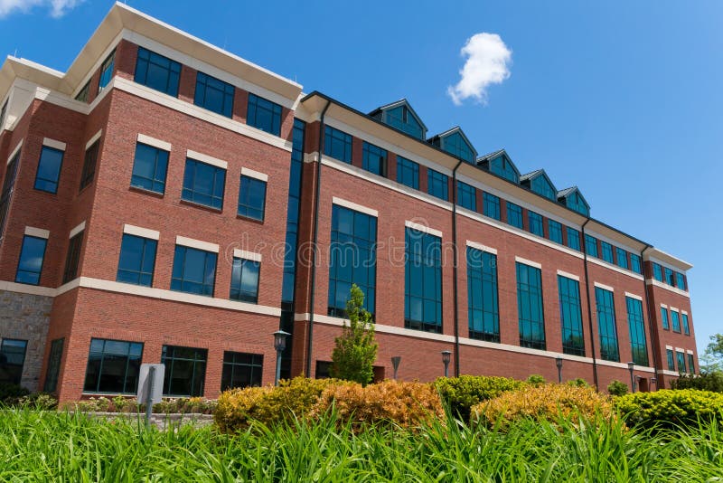 Modern building on campus stock image. Image of north - 53973217