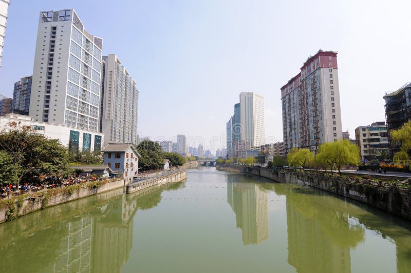 Modern building in Chengdu, Sichuan,China.