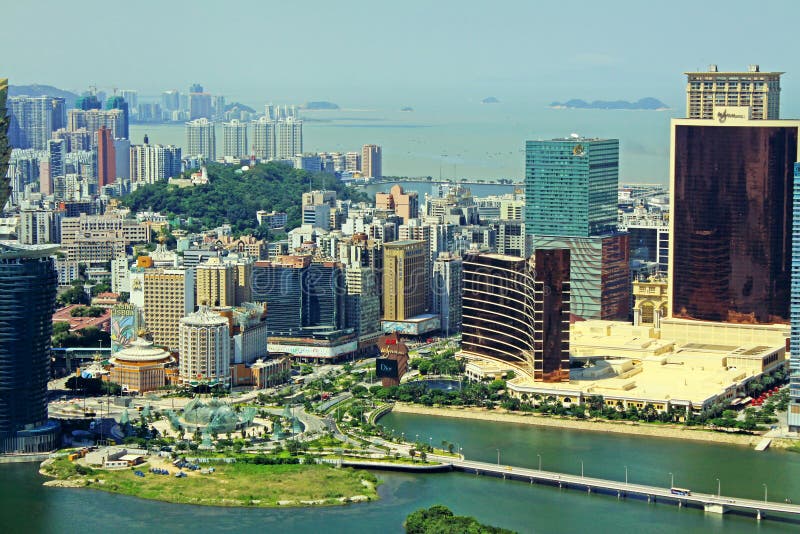 Macau Modern Building and Cityscape, Macau, China Editorial Photography