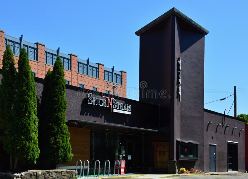 Modern Building in Downtown Eugene, Oregon Editorial Stock Image Image of summer, transport