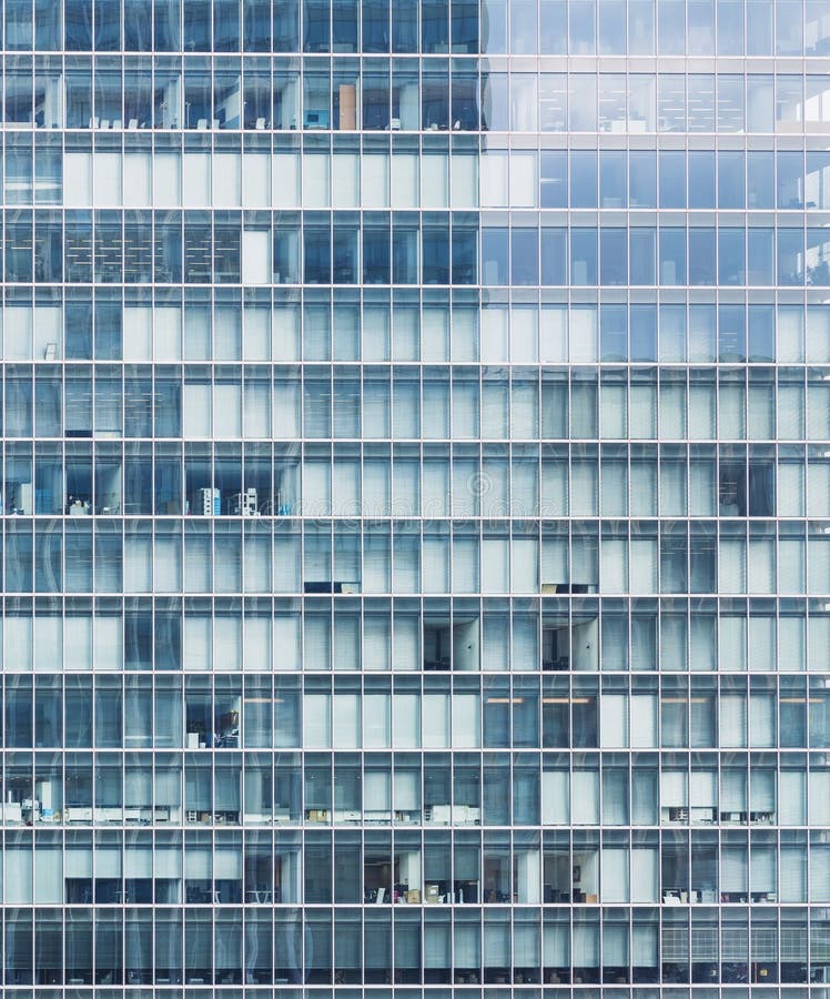 Modern building exterior Glass Facade Window Office Building