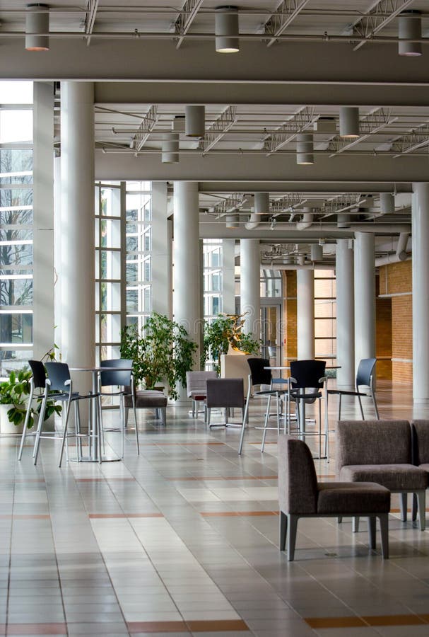 Modern building interior on college campus stock photo Modern building interior on college campus stock photo