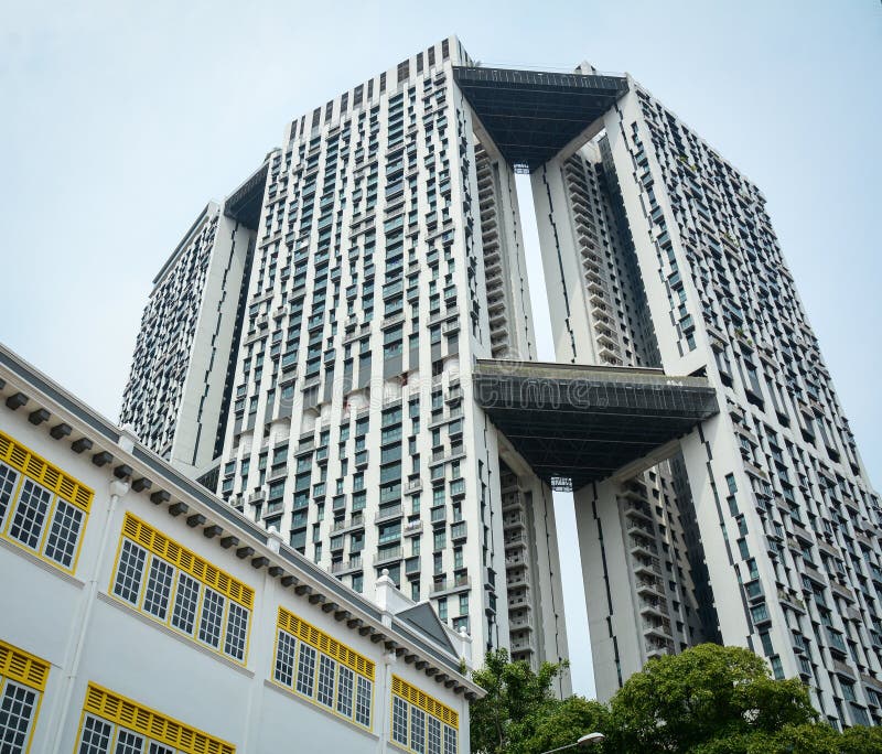 A Modern Building at the Marina Square in Singapore Stock Photo Image