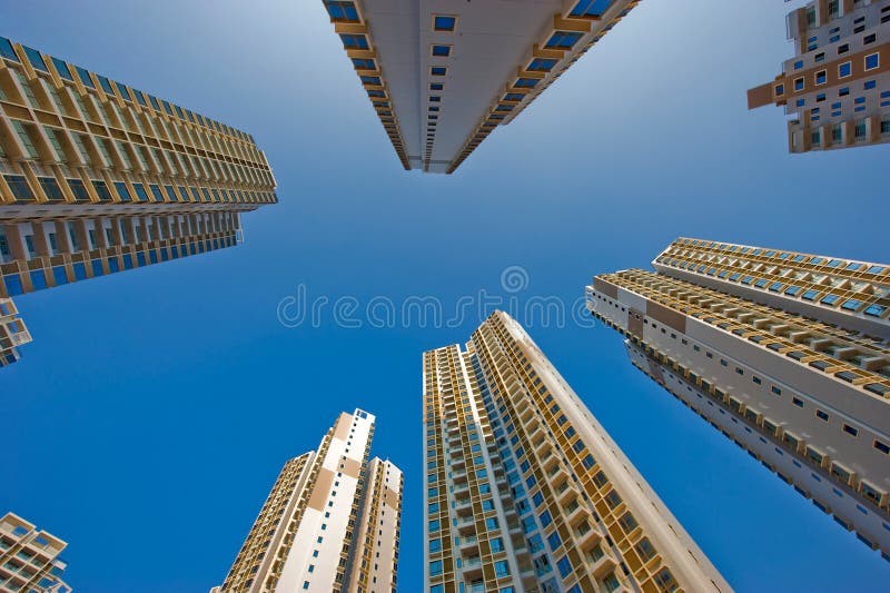 Modern buildings stock images