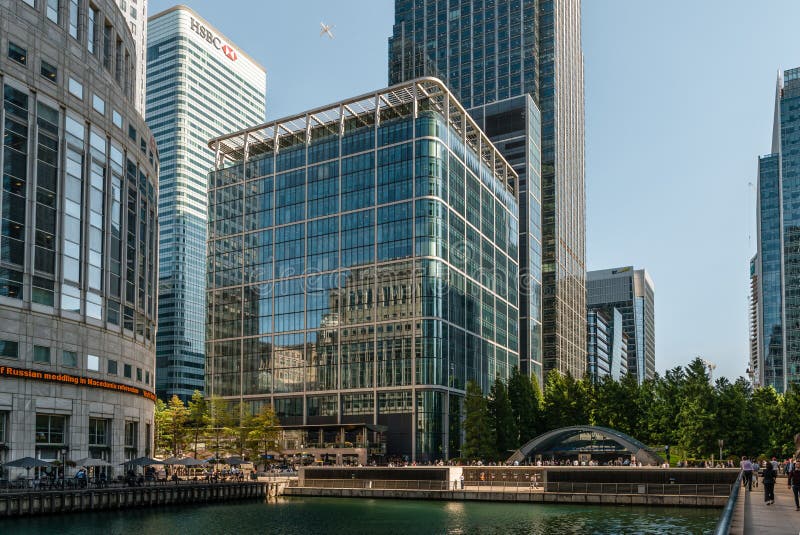 Modern buildings in Canary Wharf