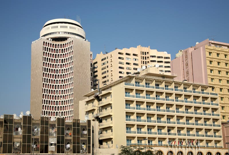 Modern buildings by Creek