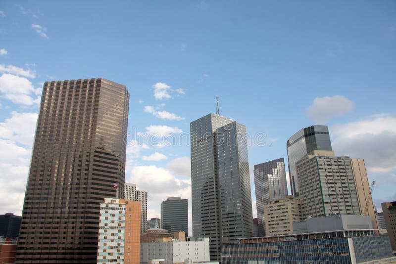 Modern buildings of downtown Dallas royalty free stock photo