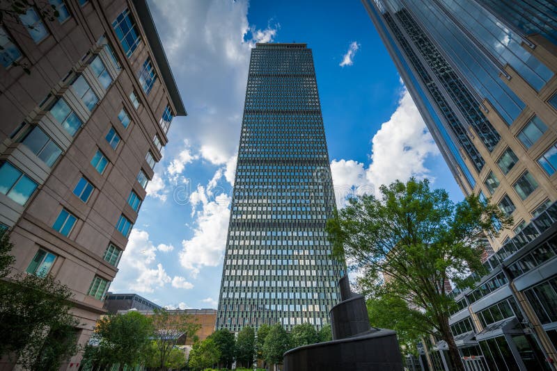 Modern Buildings at the Prudential Center, in Back Bay, Boston