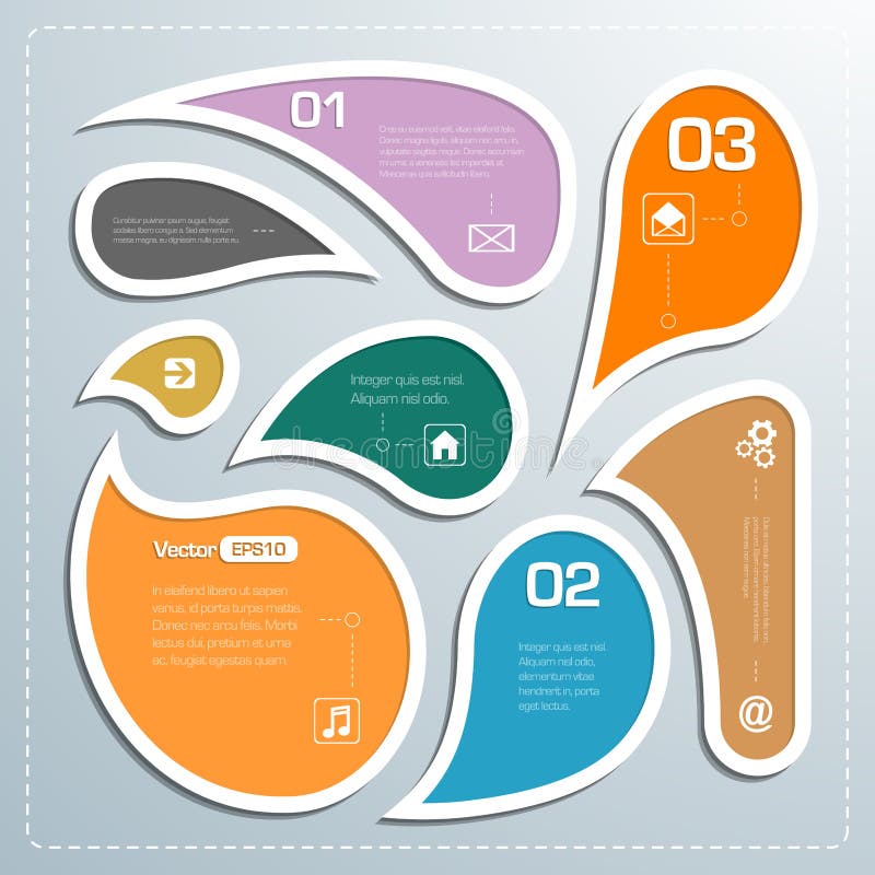 Modern business bubble speech template style stock illustration