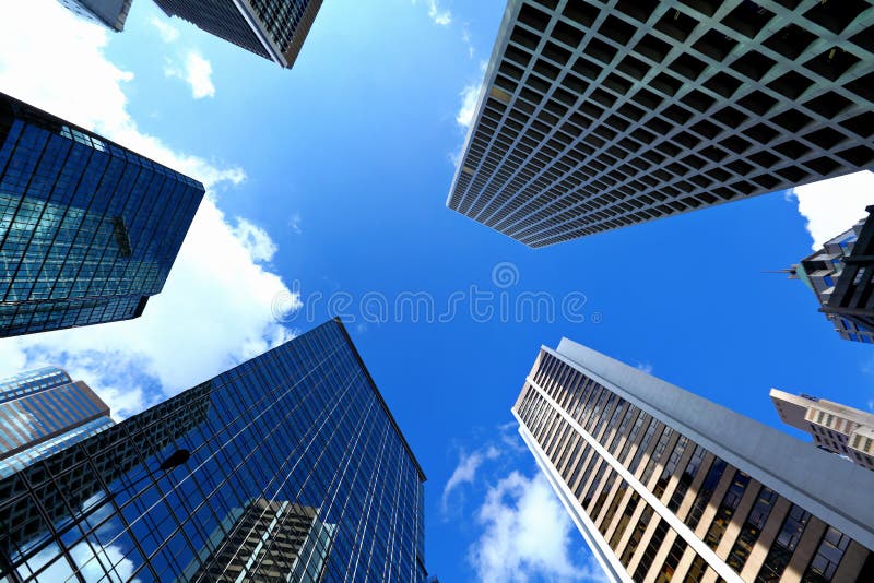 Modern business building in hong kong