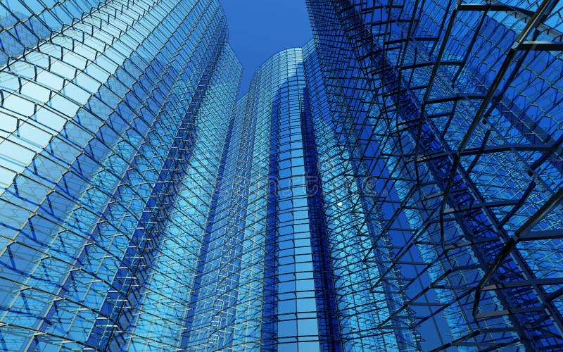 London. Office Buildings of Canary Wharf. Modern Architecture Editorial