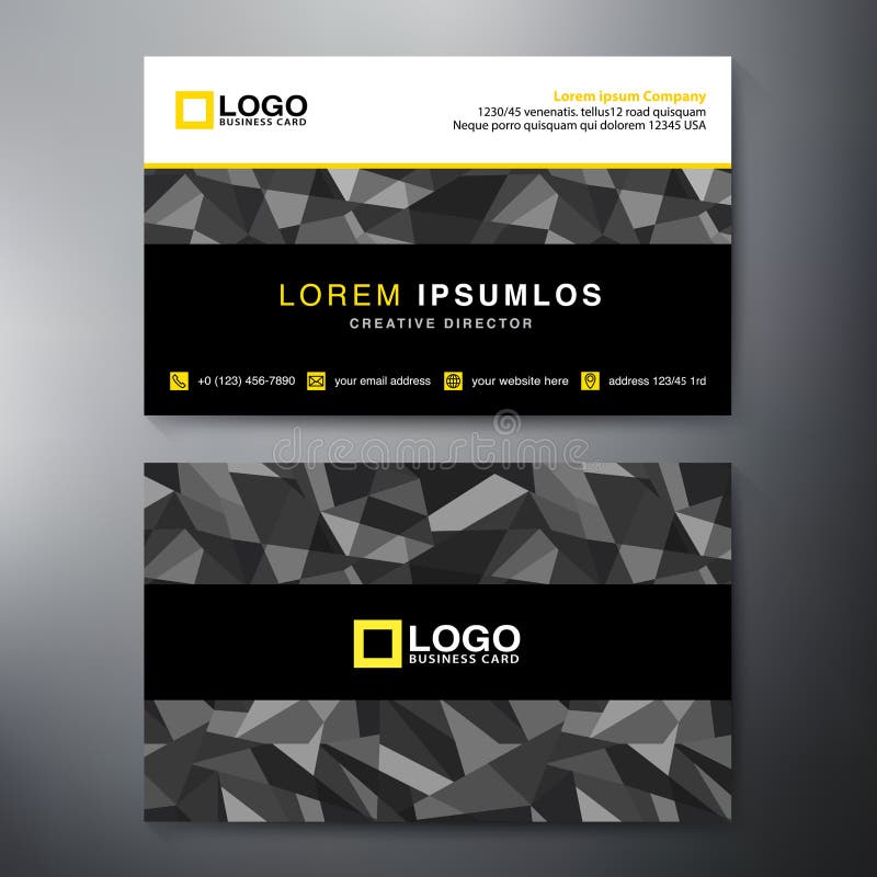 Modern Business card Design Template vector illustration