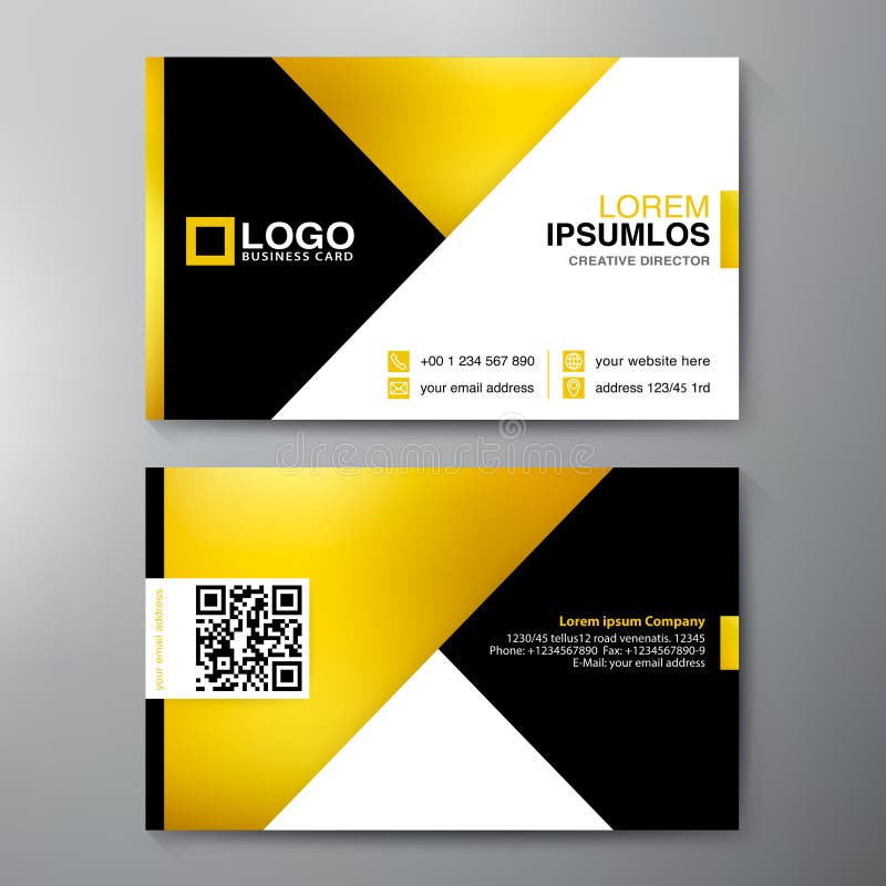 Modern Business card Design Template stock illustration