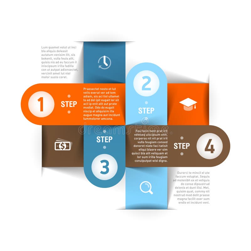 Modern business infographics template royalty free illustration