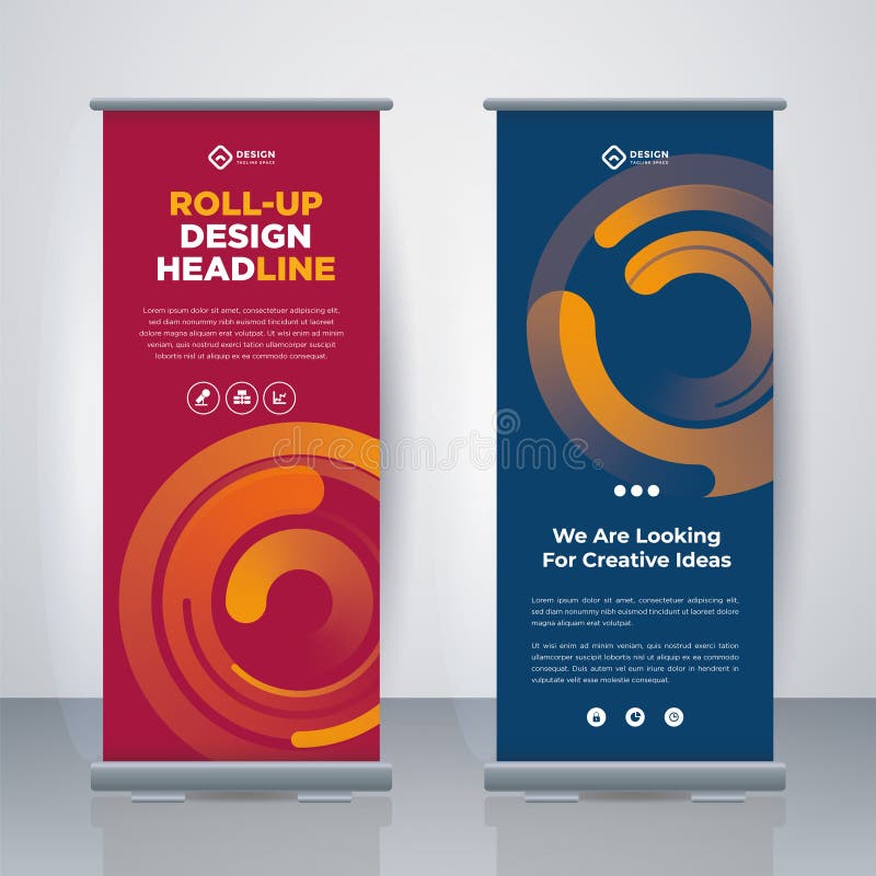 Modern Business Roll Up. Standee Design. Banner Template. Presentation