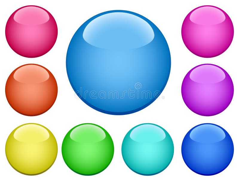Modern buttons-2 vector illustration