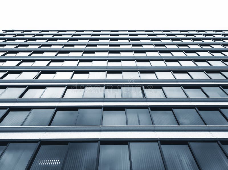 Modern byggande Glass fasad för arkitekturdetalj arkivfoto