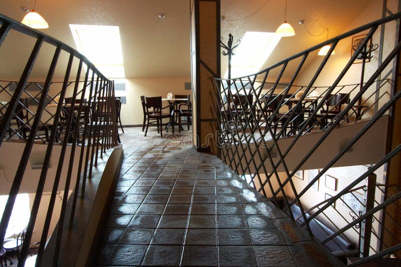 Modern cafe royalty free stock photos