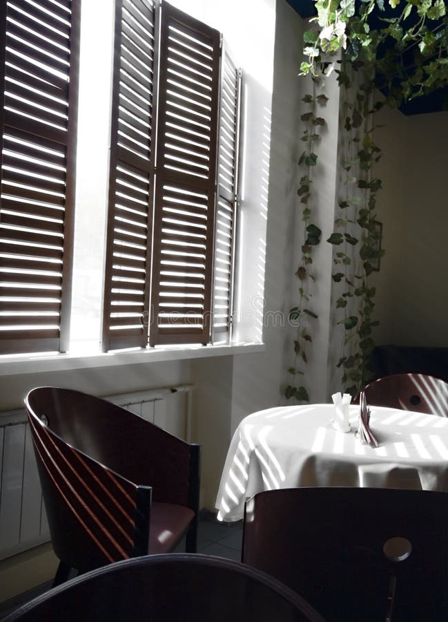 Modern cafe stock images