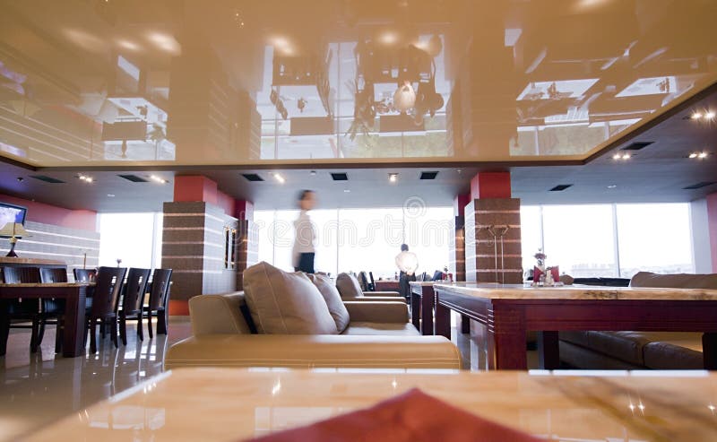 Modern cafe royalty free stock photos