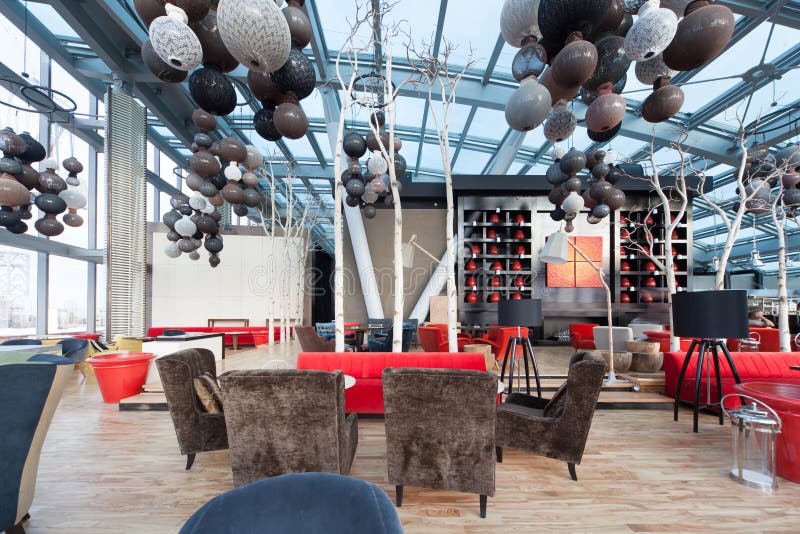 Modern cafe royalty free stock image