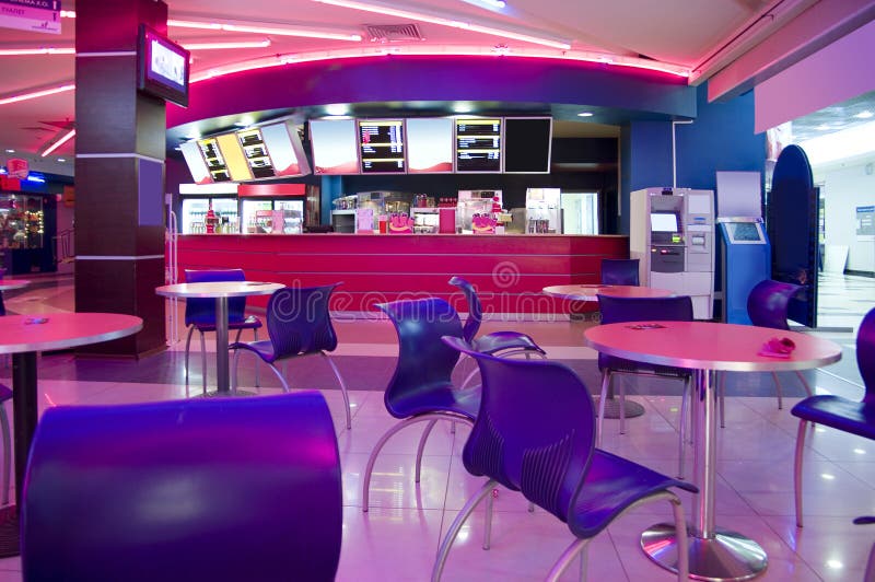 Modern cafe interior royalty free stock photos