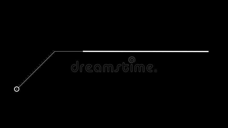 Modern Callout HUD Element With Digital Interface. Alpha royalty free illustration