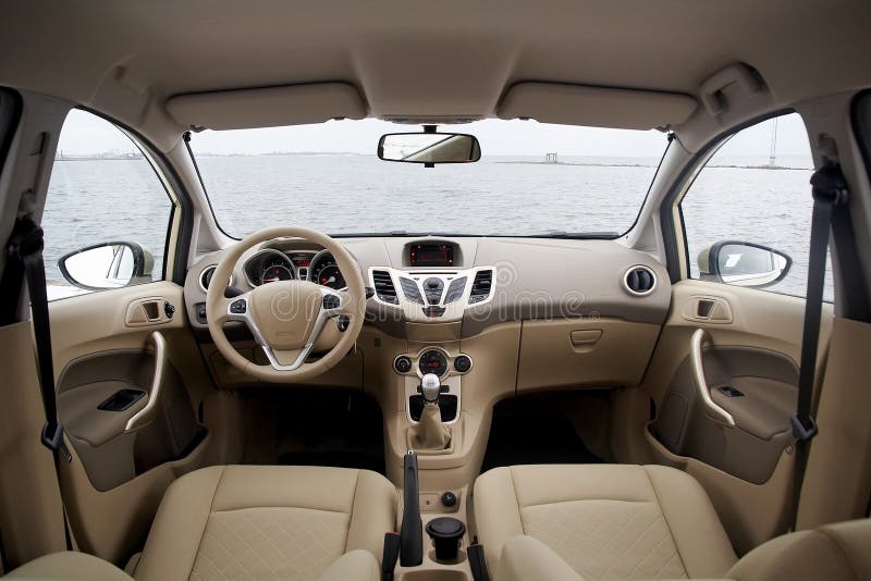 Modern car interior