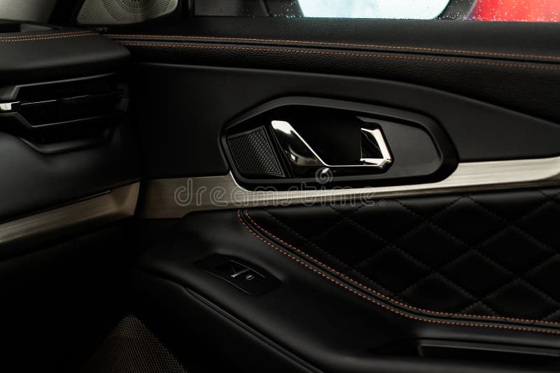 Modern Car Interior Door Panel Stock Photo Image of close, inside