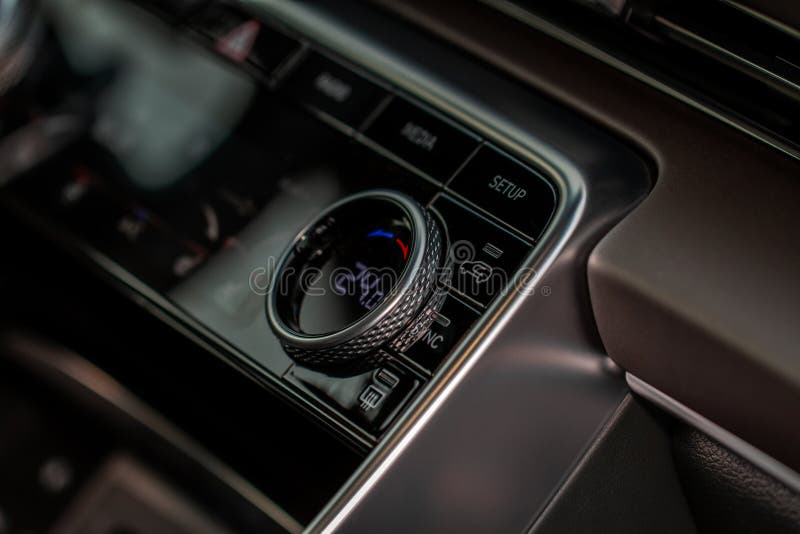 Modern Car Passenger’s Temperature Control. Stock Image Image of