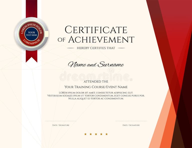 Modern Certificate Frame Design Template Stock Illustrations 27,384